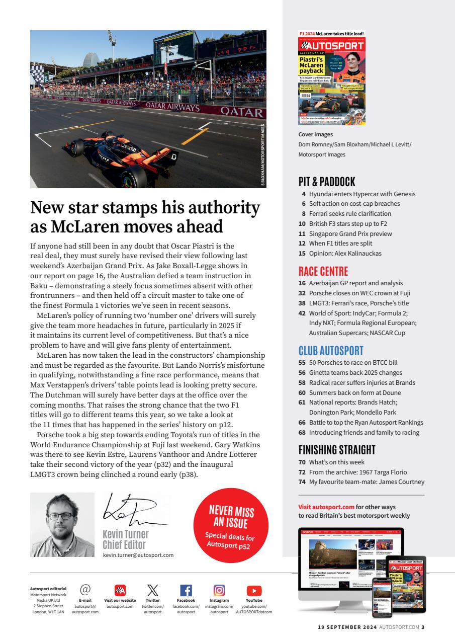 Autosport Preview Pages