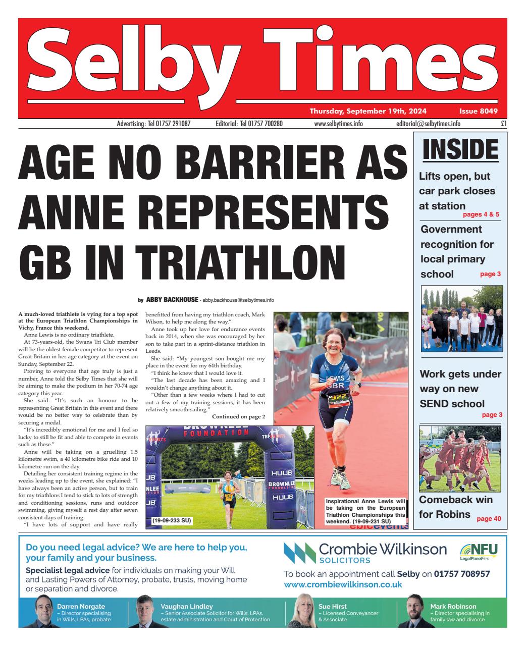 Selby Times Preview Pages