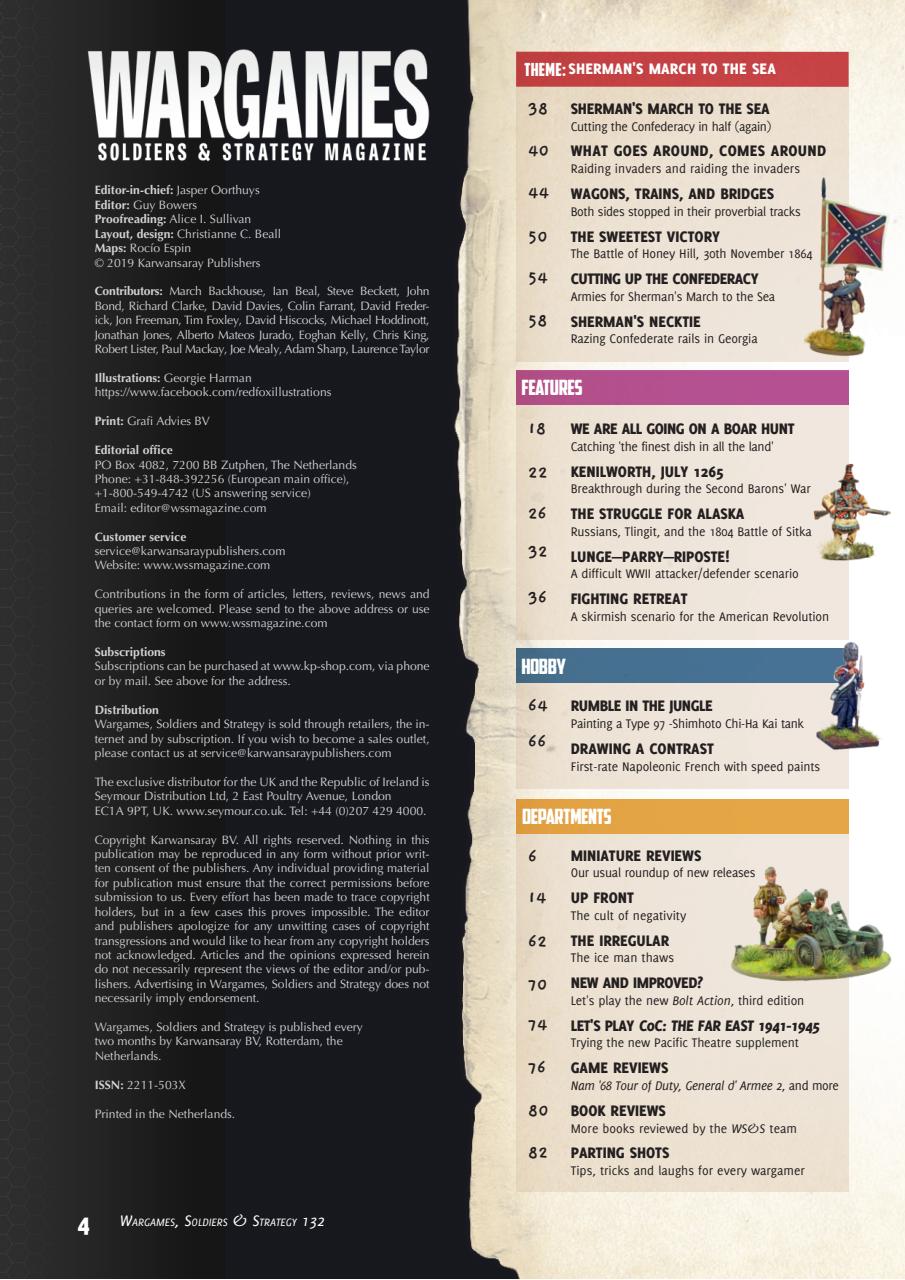 Wargames, Soldiers & Strategy Preview Pages