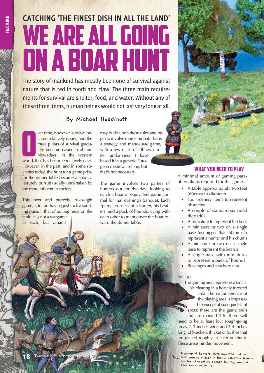 Wargames, Soldiers & Strategy Preview Pages