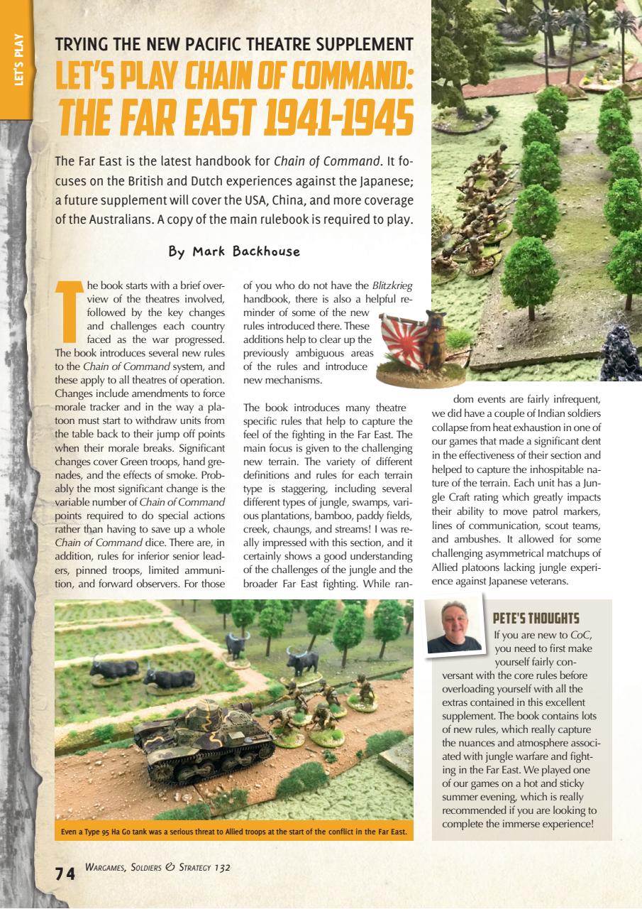 Wargames, Soldiers & Strategy Preview Pages