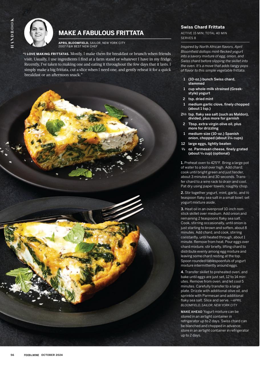 Food & Wine Preview Pages