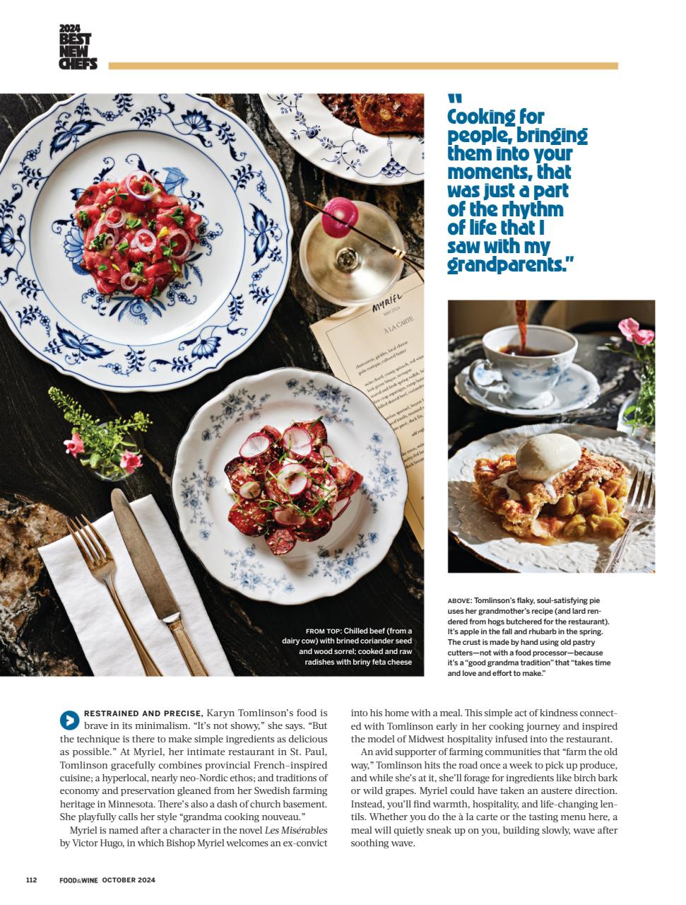 Food & Wine Preview Pages