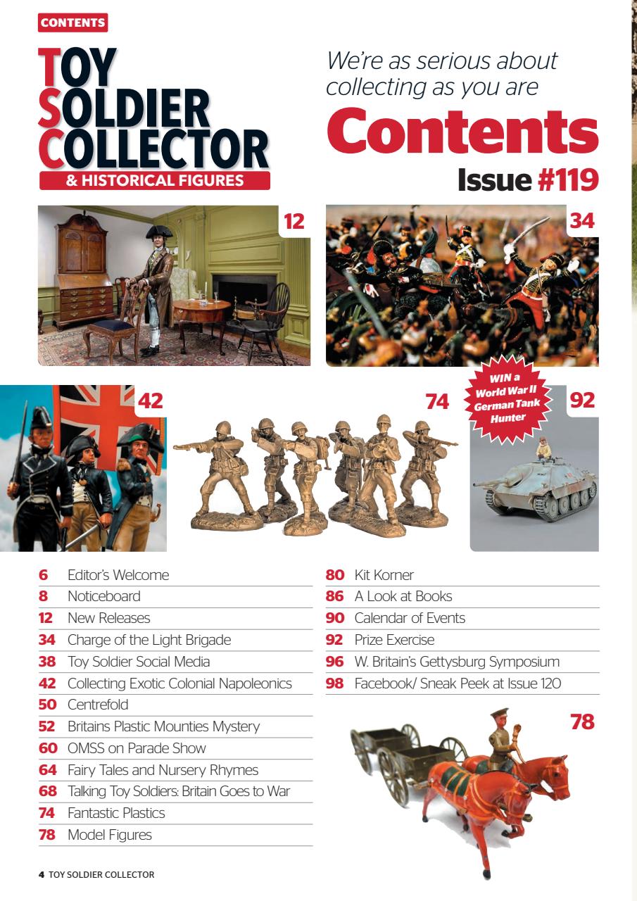 Toy Soldier Collector and Historical Figures Preview Pages