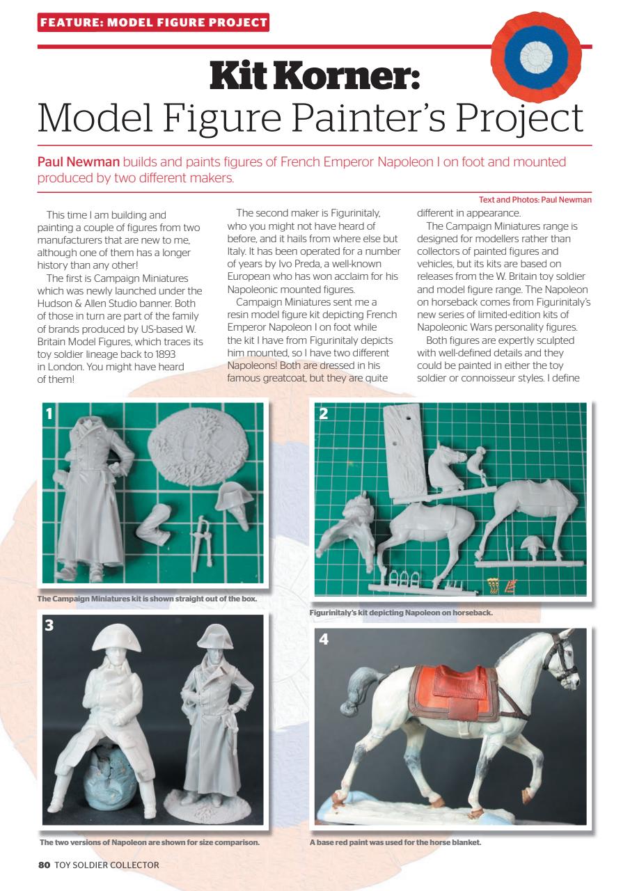 Toy Soldier Collector and Historical Figures Preview Pages