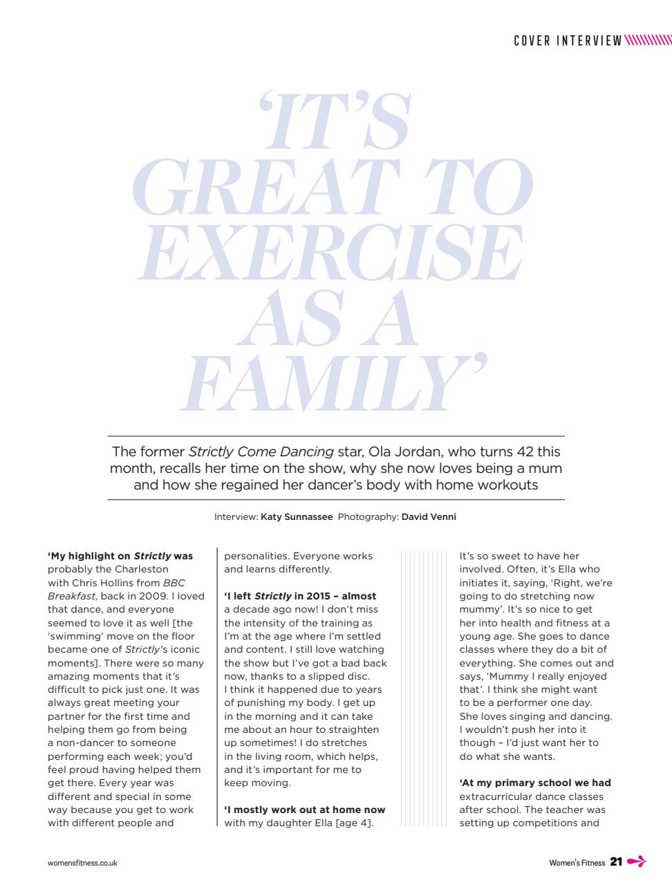 Women’s Fitness Preview Pages