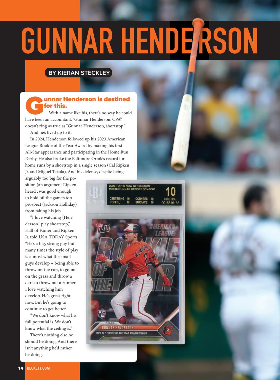 Beckett Baseball Magazine Preview Pages