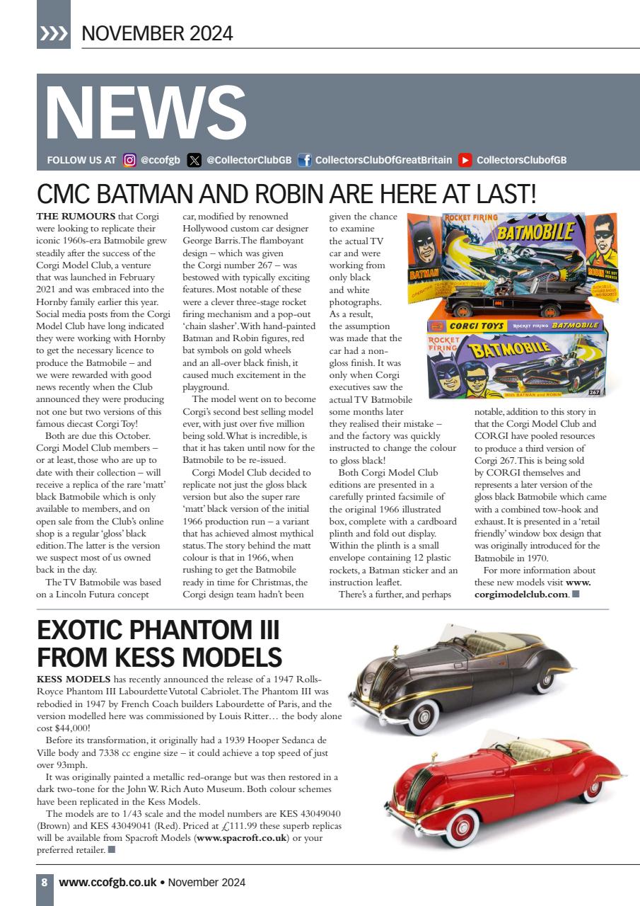 Diecast Collector Preview Pages