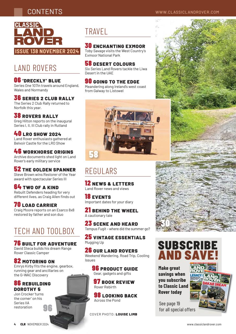 Classic Land Rover Magazine Preview Pages
