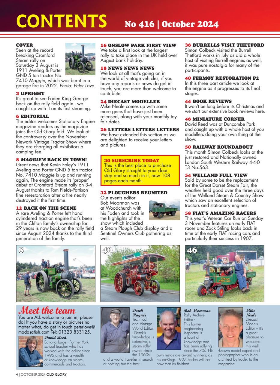 Old Glory Magazine Preview Pages