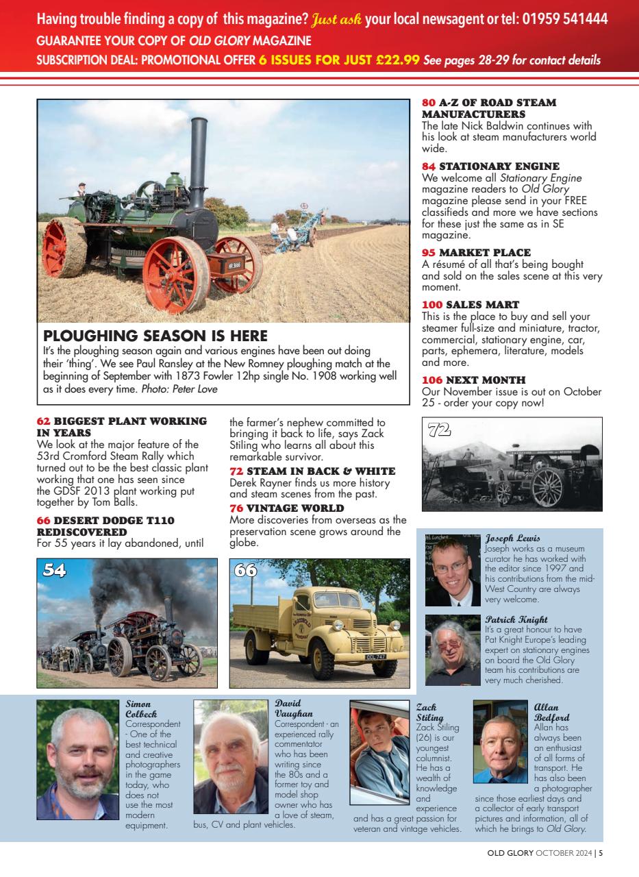 Old Glory Magazine Preview Pages