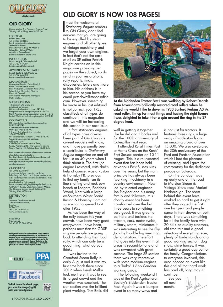 Old Glory Magazine Preview Pages