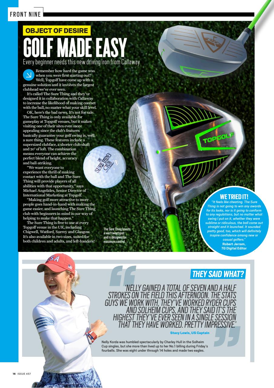 Today's Golfer Preview Pages