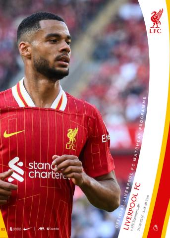 Liverpool FC Programmes issue vs Bournemouth 24/25