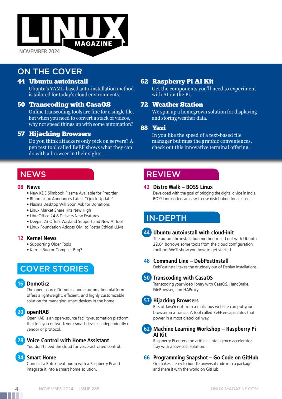 Linux Magazine Preview Pages