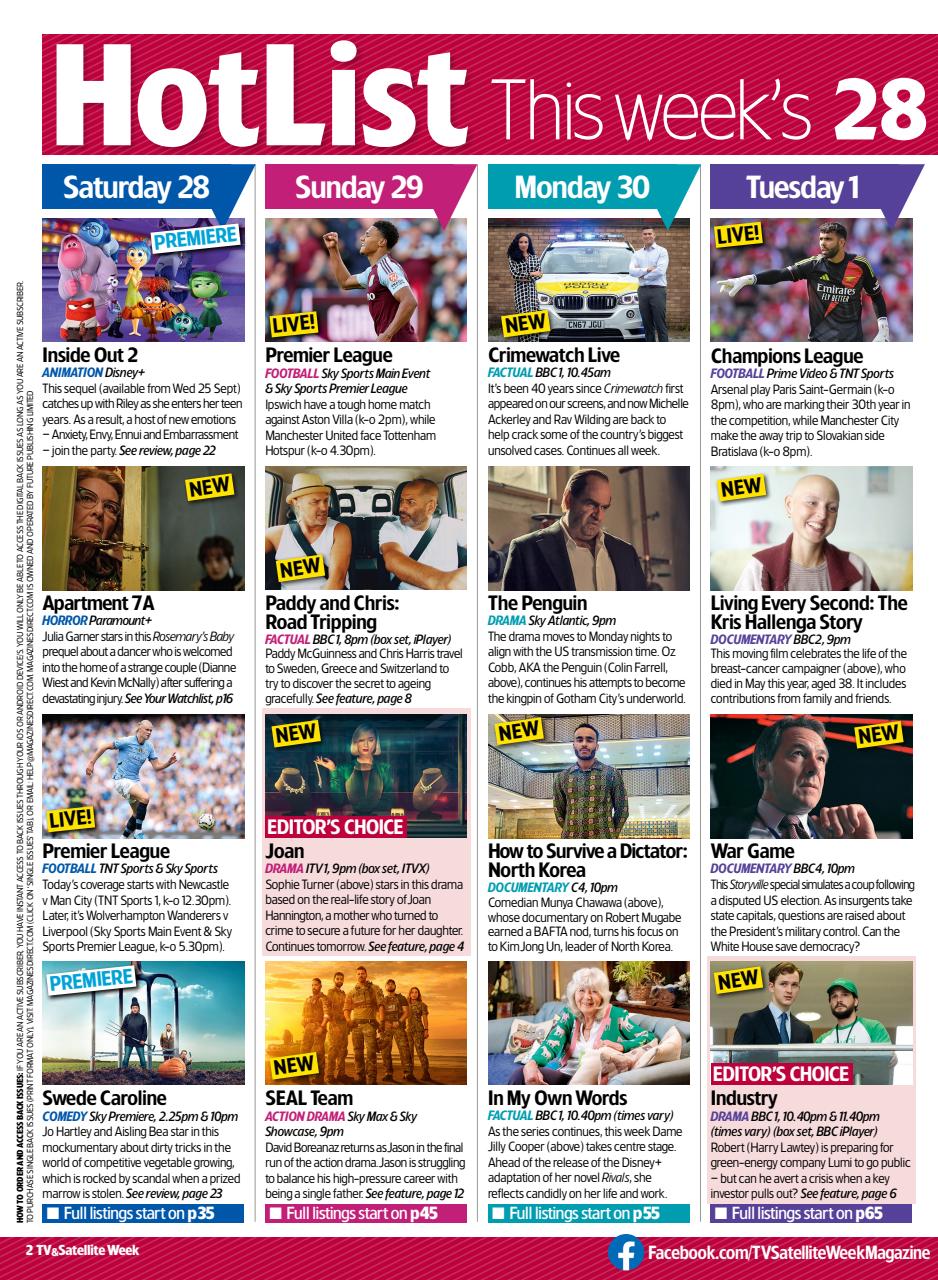 TV & Satellite Week Preview Pages