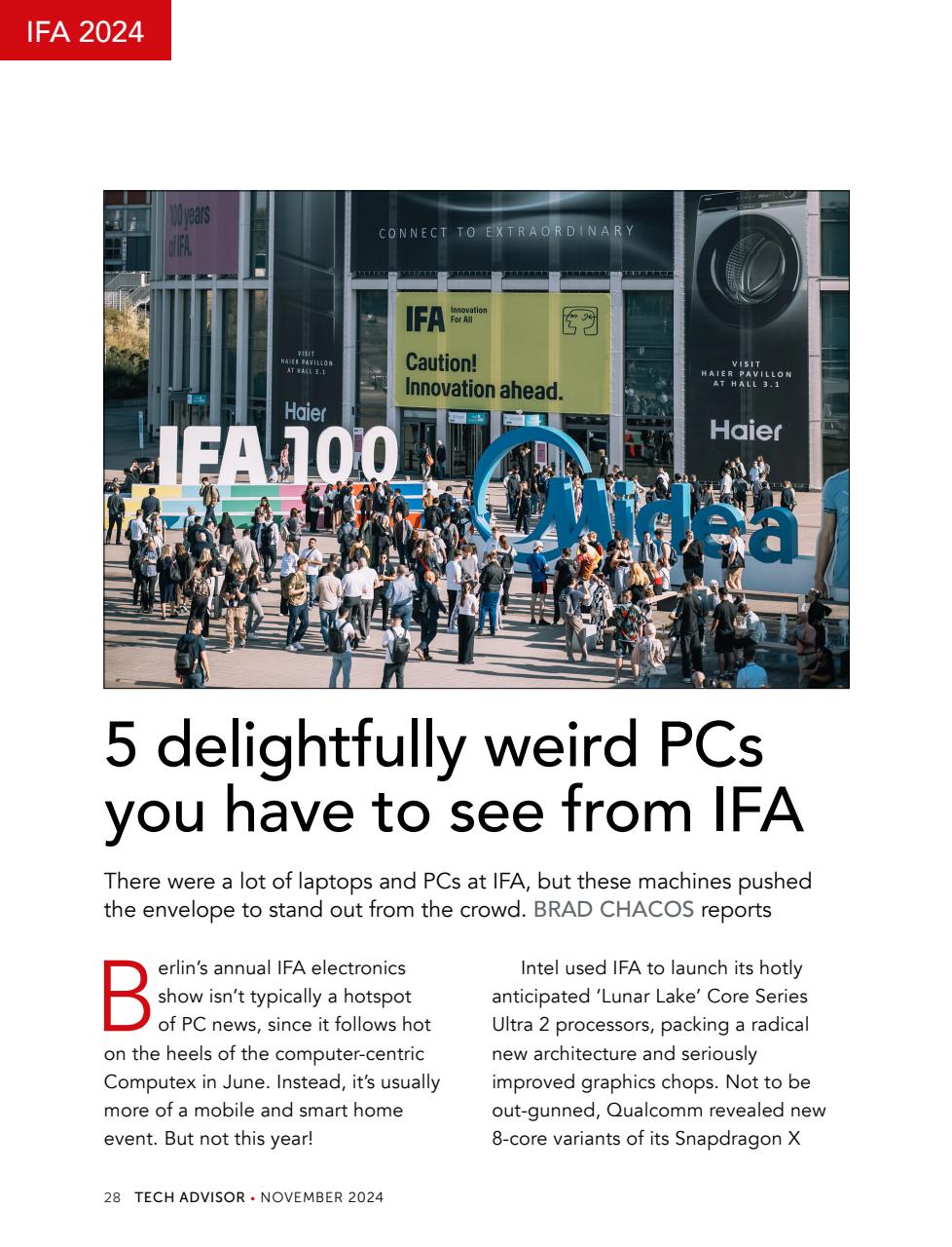 Tech Advisor Preview Pages