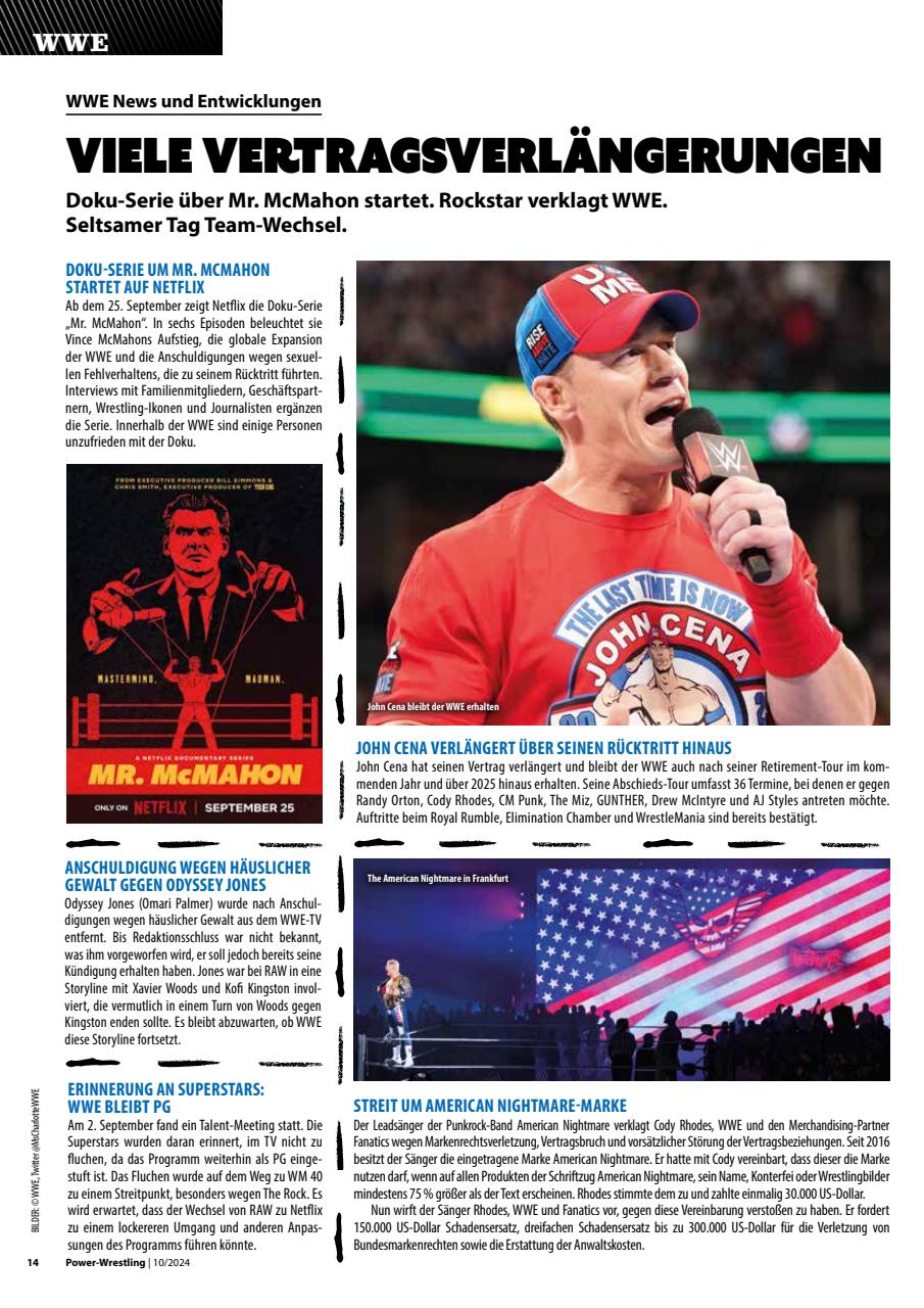 Power-Wrestling Preview Pages