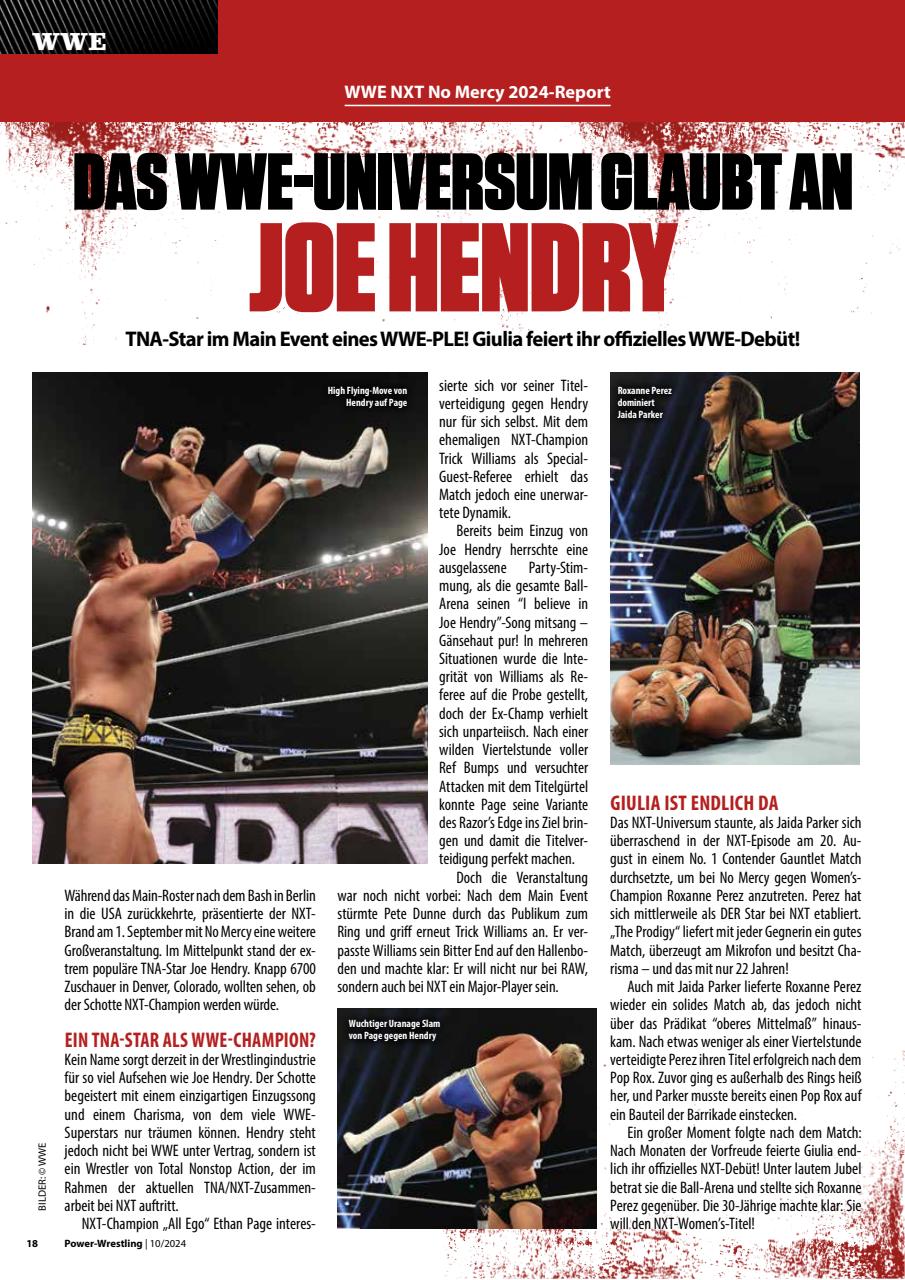 Power-Wrestling Preview Pages