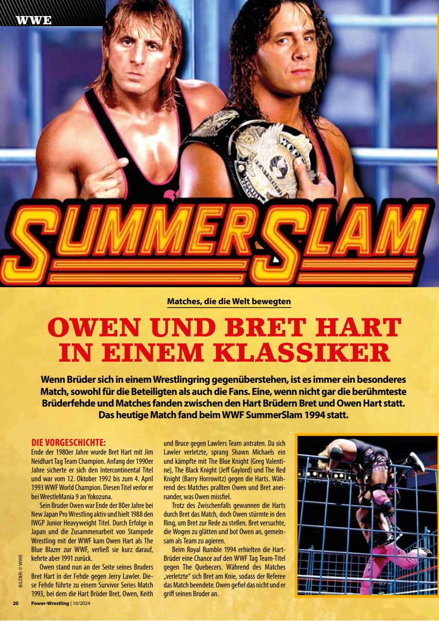 Power-Wrestling Preview Pages