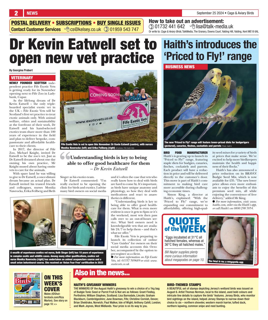 Cage & Aviary Birds Preview Pages