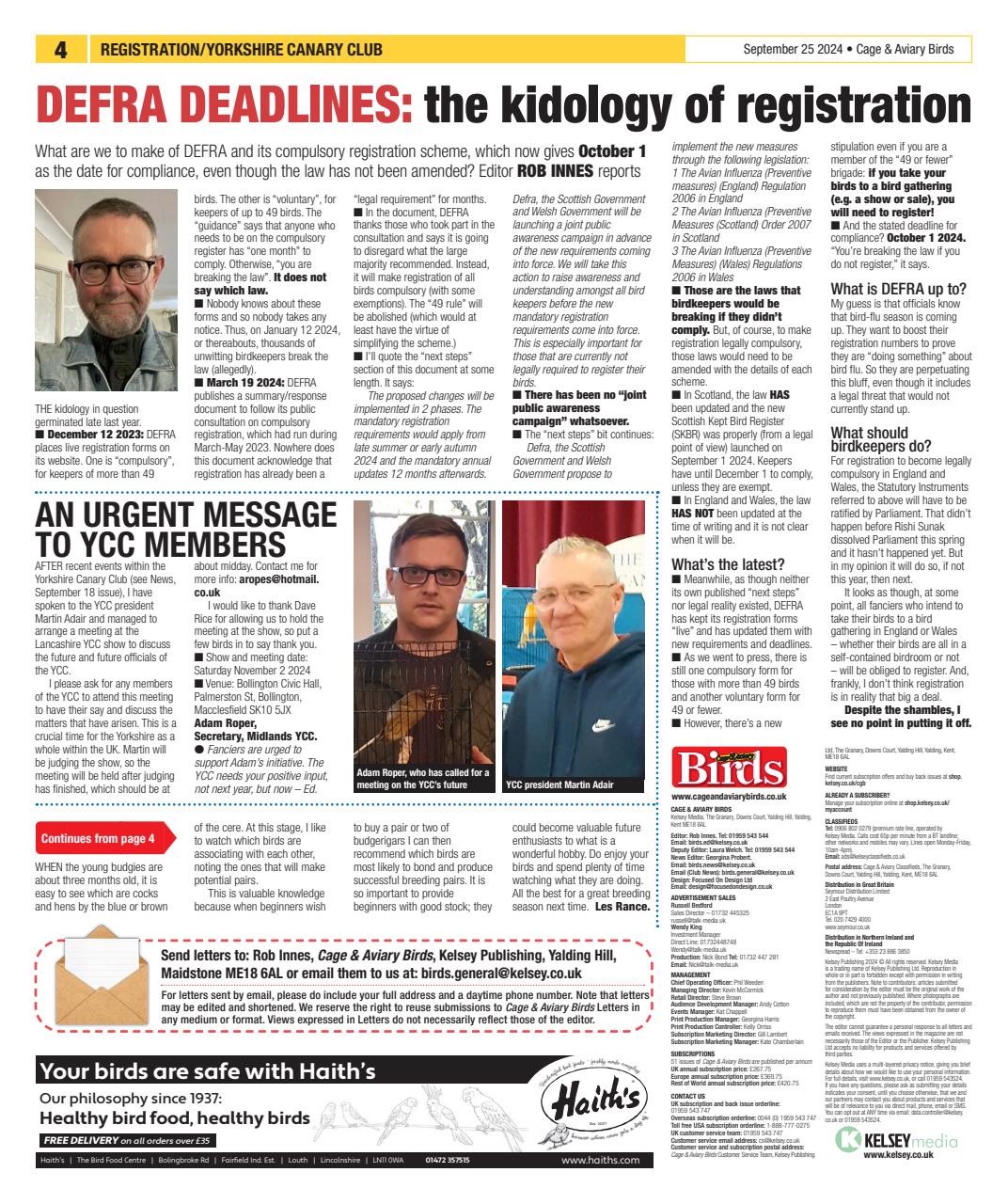 Cage & Aviary Birds Preview Pages