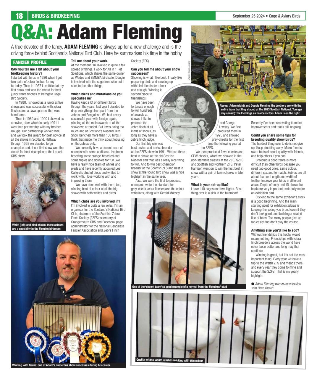 Cage & Aviary Birds Preview Pages