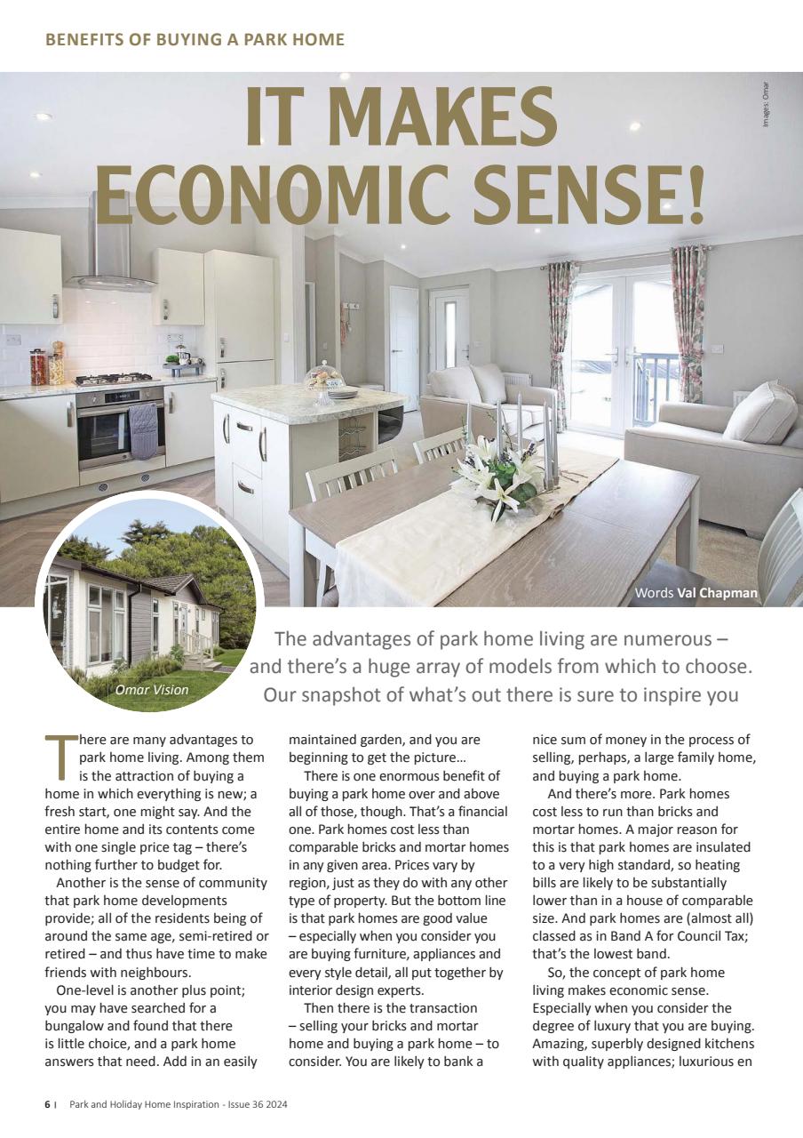 Park and Holiday Home Inspiration magazine Preview Pages