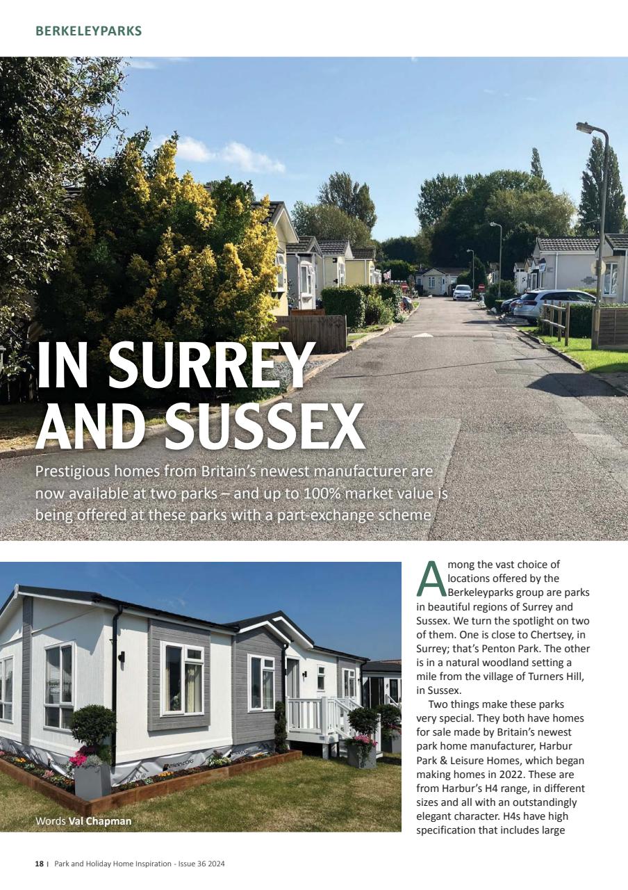 Park and Holiday Home Inspiration magazine Preview Pages