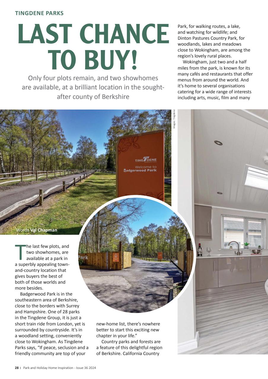 Park and Holiday Home Inspiration magazine Preview Pages