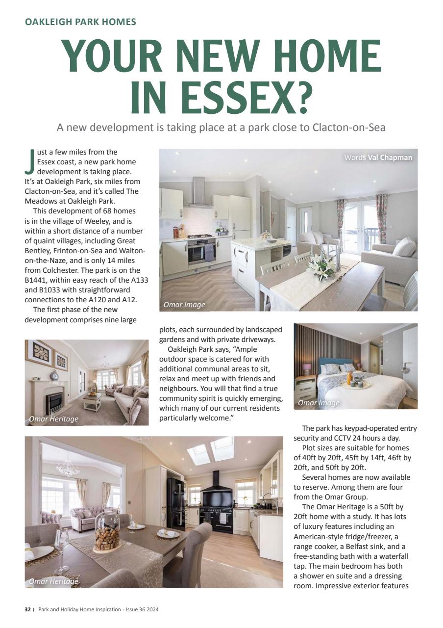 Park and Holiday Home Inspiration magazine Preview Pages