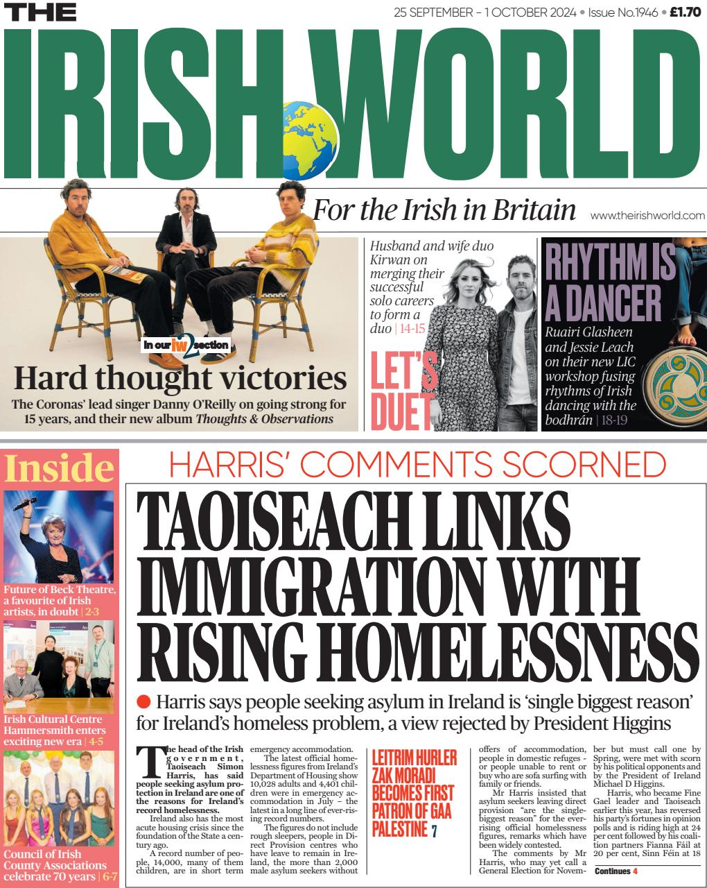 Irish World Preview Pages