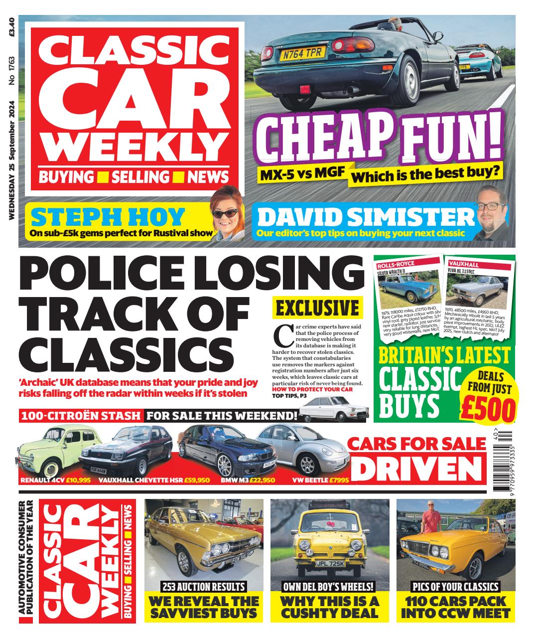 Classic Car Weekly Preview Pages
