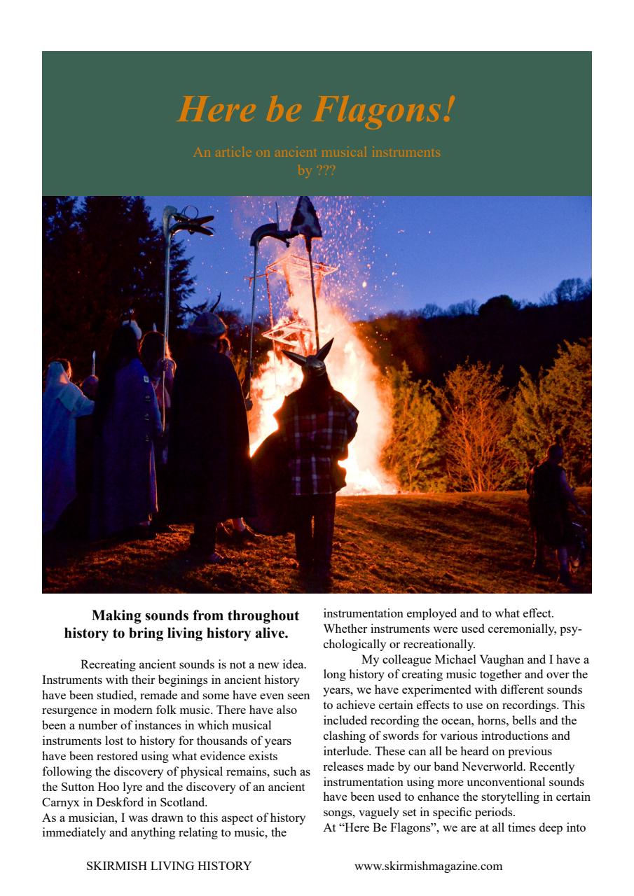 Skirmish Living History Preview Pages