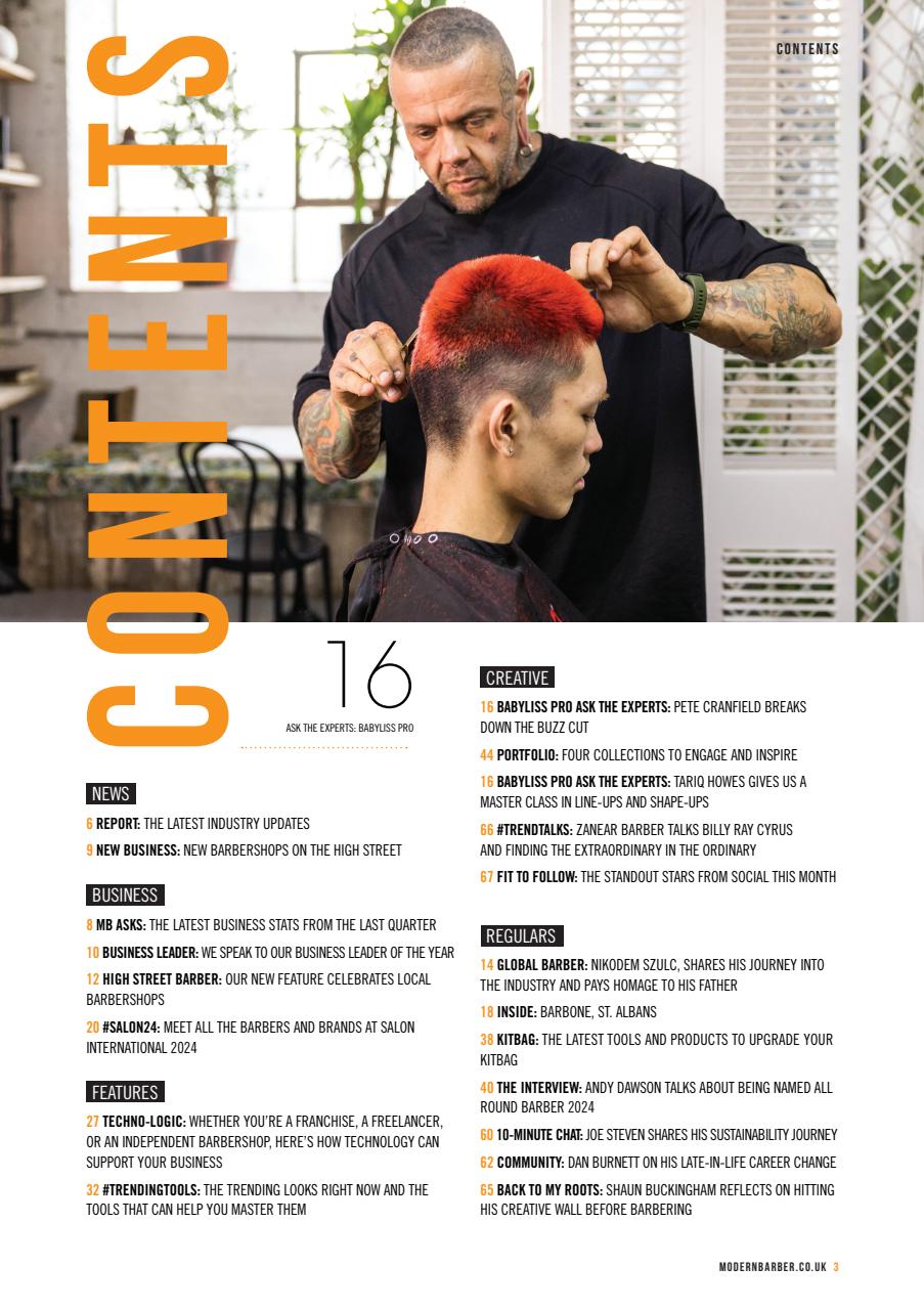 Modern Barber Preview Pages