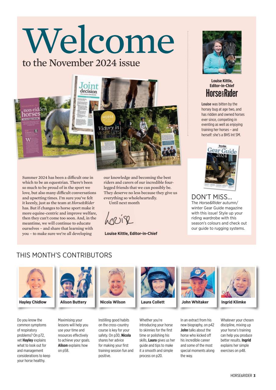 Horse&Rider Magazine - UK equestrian magazine for Horse and Rider Preview Pages
