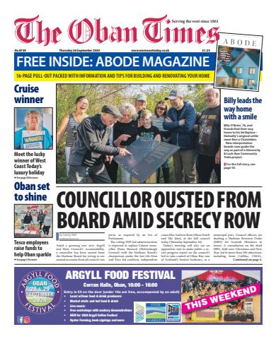 The Oban Times & Lochaber Times issue Thursday, September 26, 2024