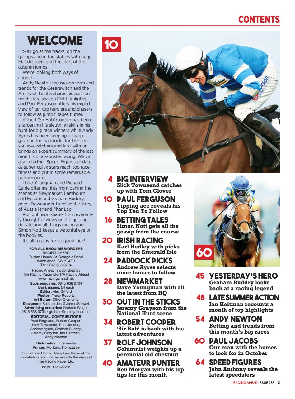 Racing Ahead Preview Pages