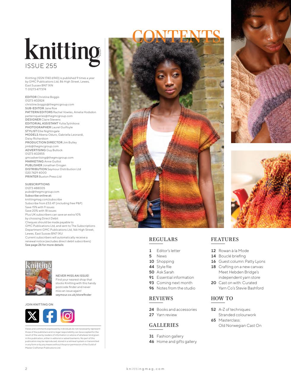 Knitting Preview Pages