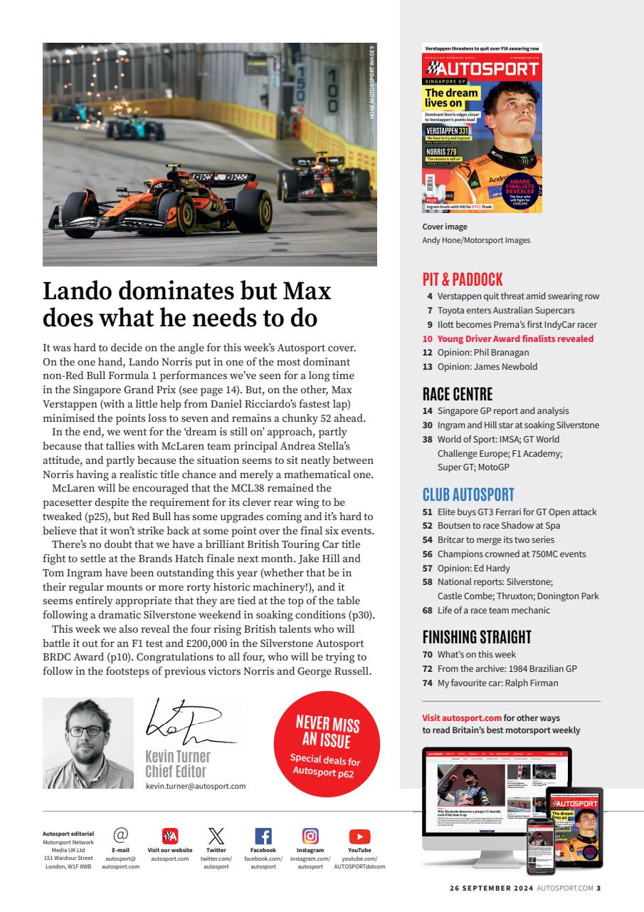 Autosport Preview Pages