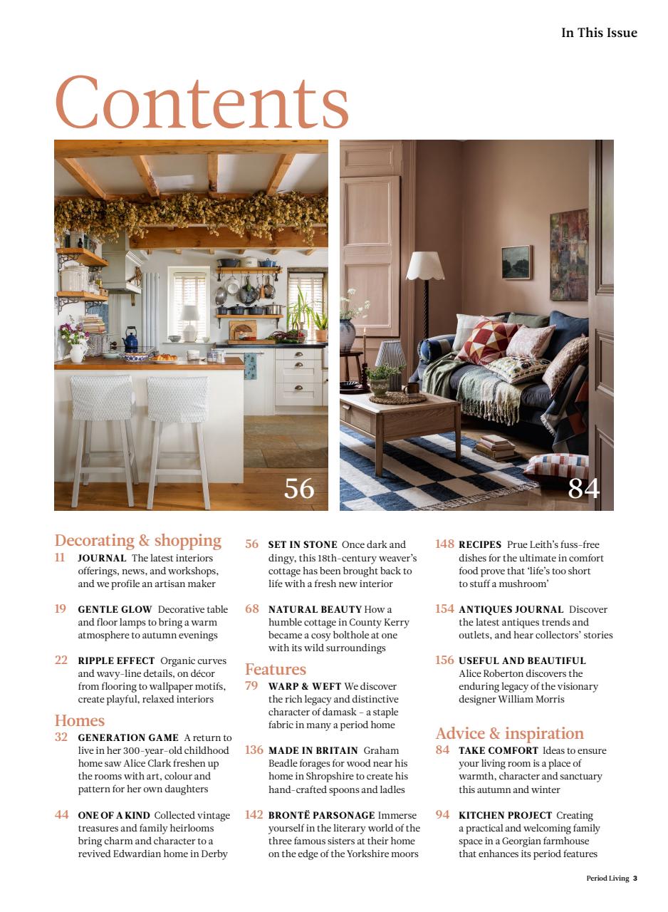 Period Living Magazine Preview Pages