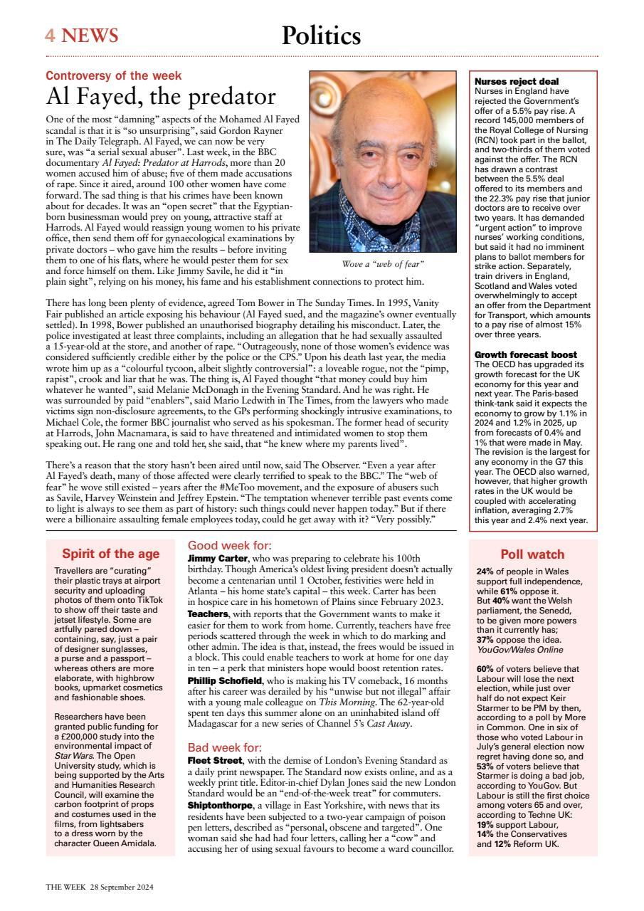 The Week Preview Pages