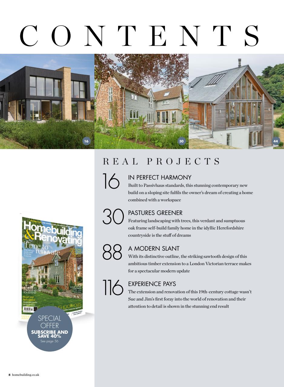 Homebuilding & Renovating Magazine Preview Pages