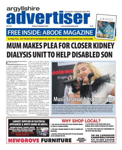 Argyllshire Advertiser issue 27/09/2024