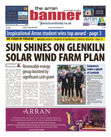 Arran Banner issue Friday, September 27, 2024