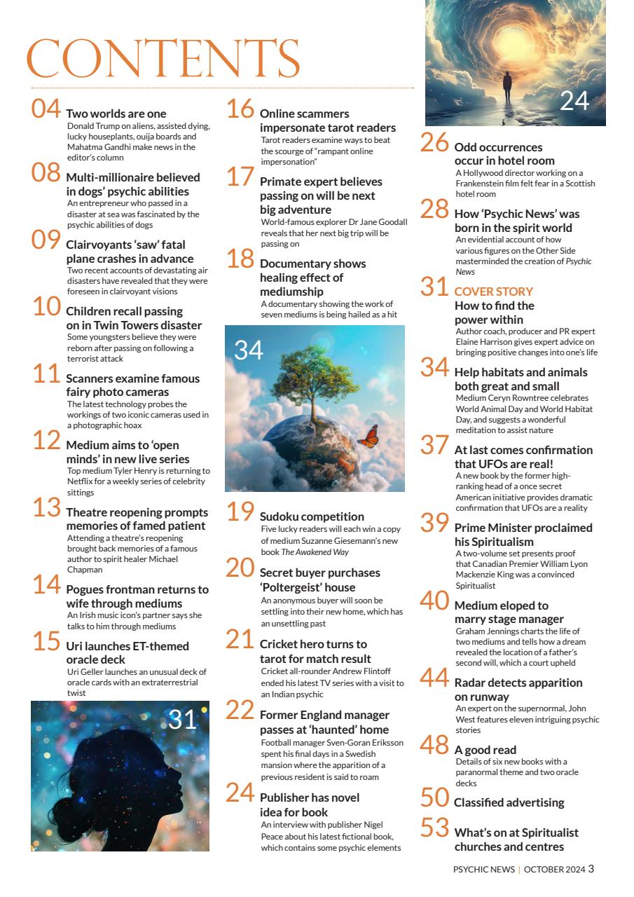 Psychic News Preview Pages