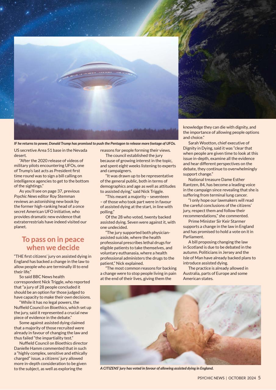 Psychic News Preview Pages