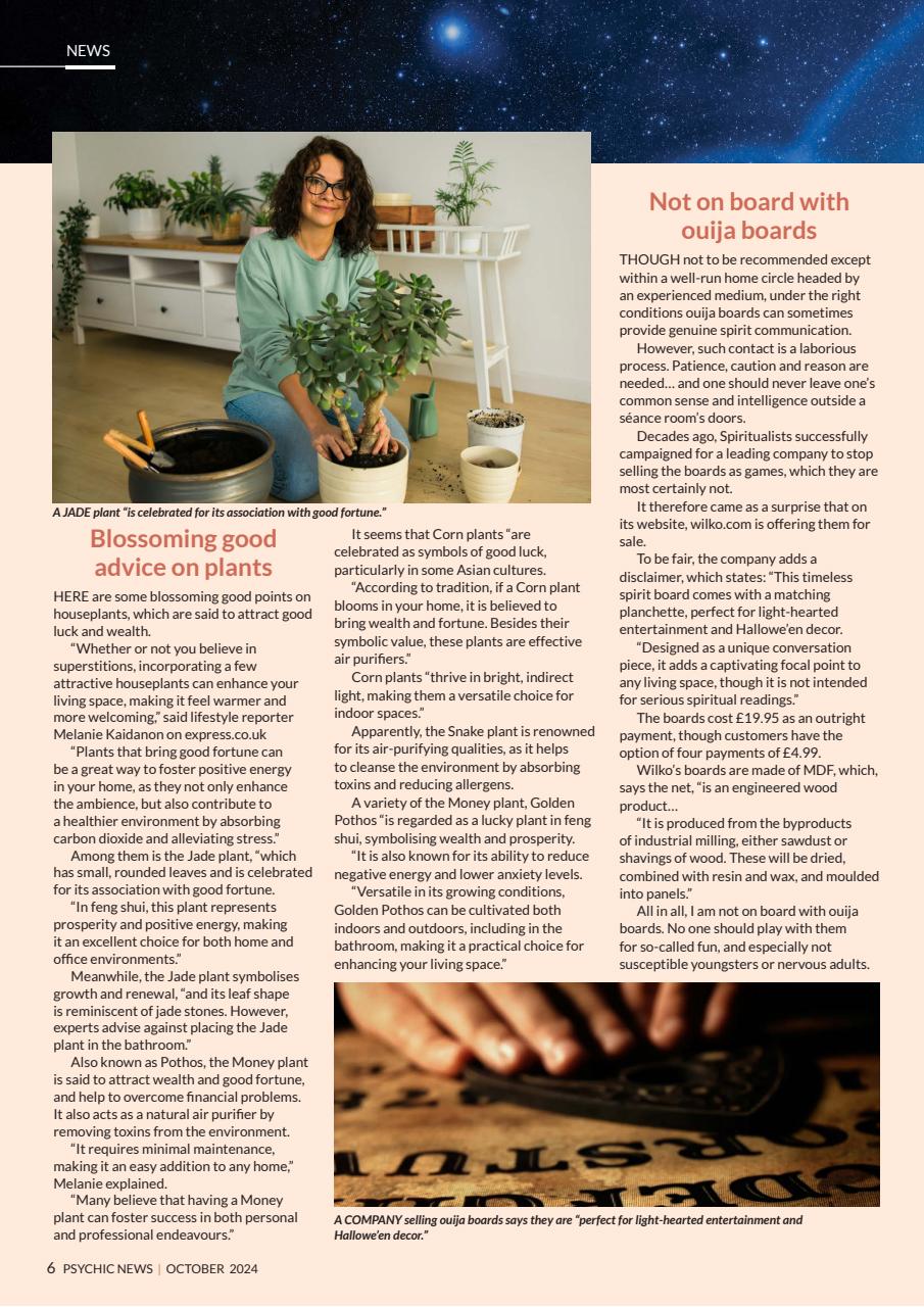 Psychic News Preview Pages