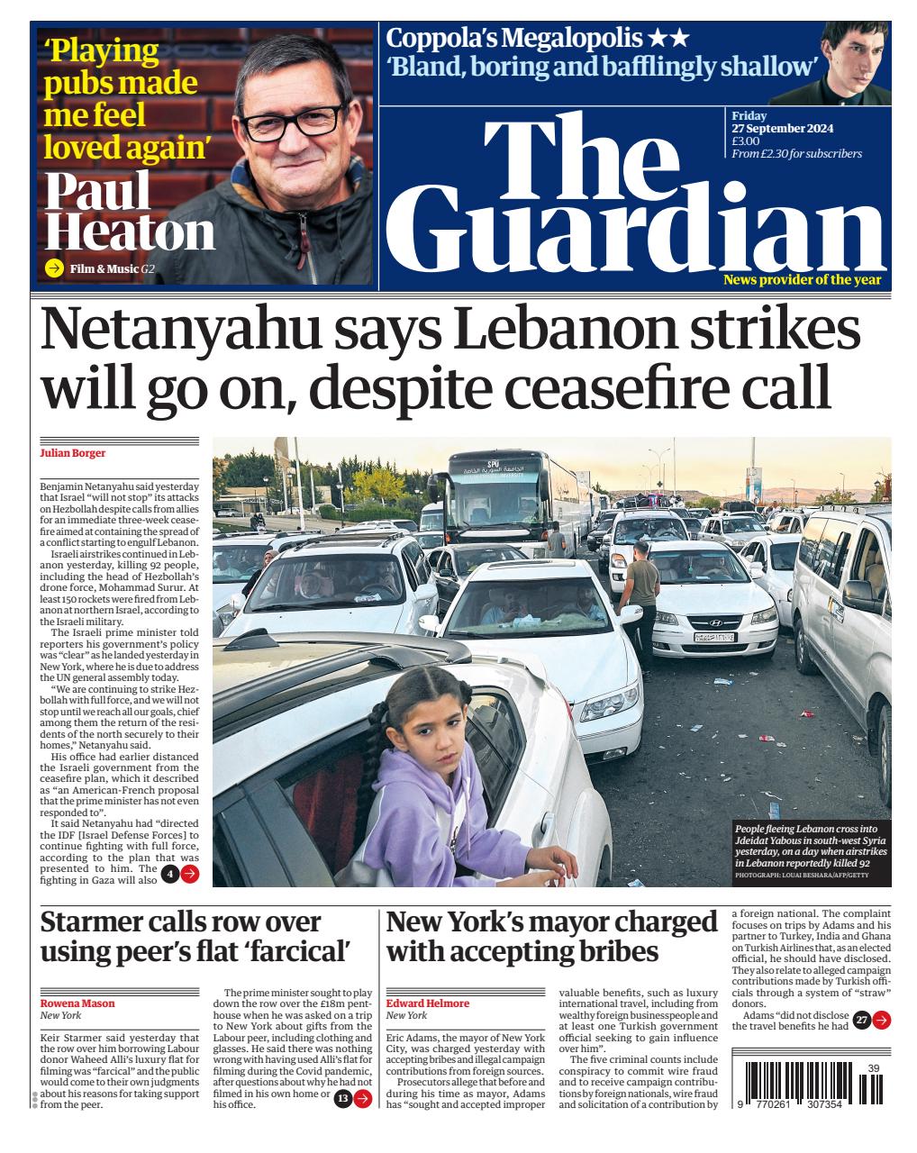 The Guardian Newspaper Preview Pages