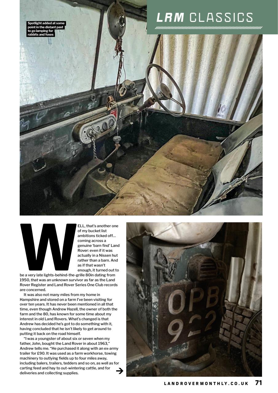 Land Rover Monthly Preview Pages